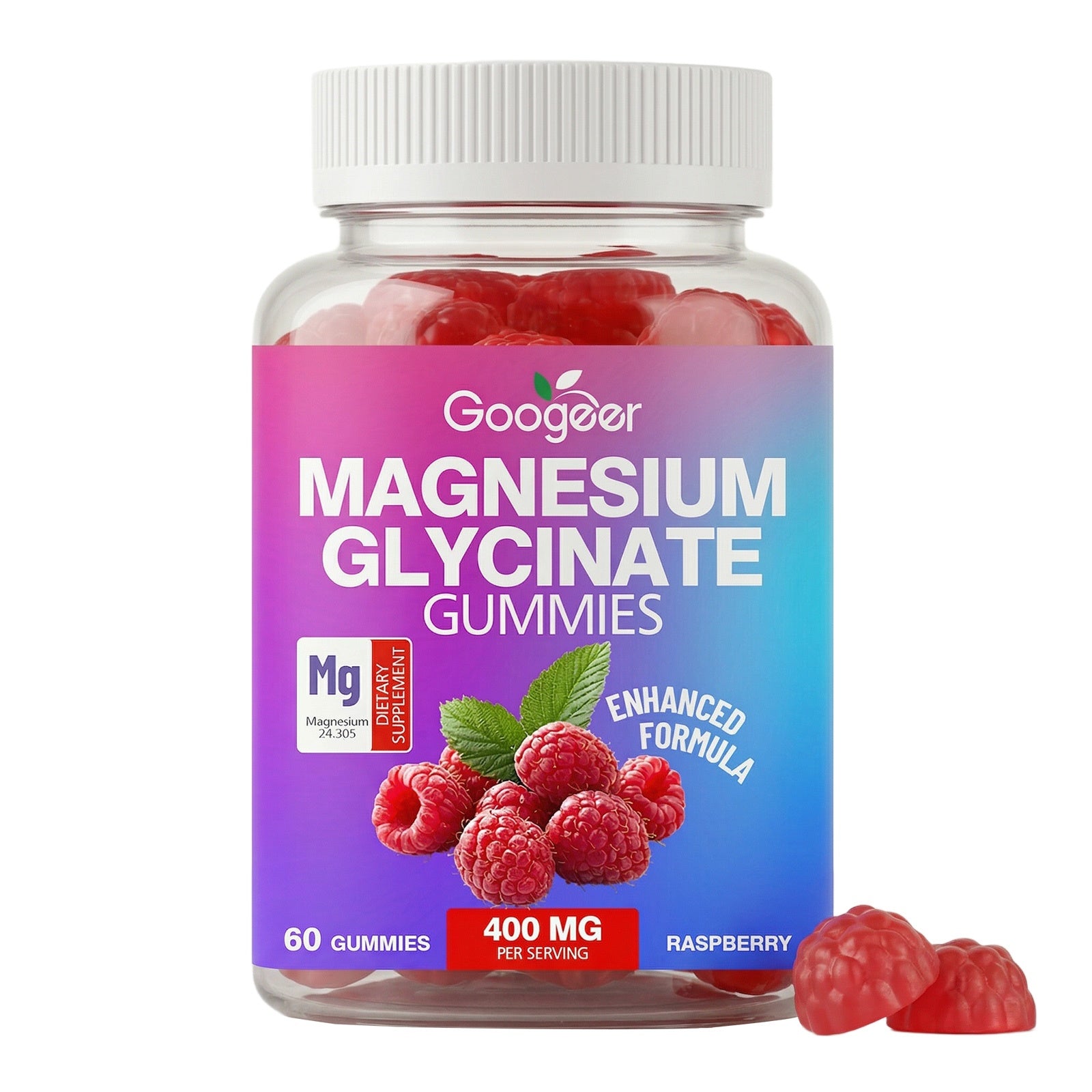 Magnesium Glycinate Gummies Daily Magnesium Supplement 60 Gummies