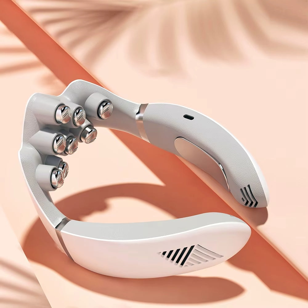 Smart Wireless Neck Massager with Heat & Cooling Therapy
